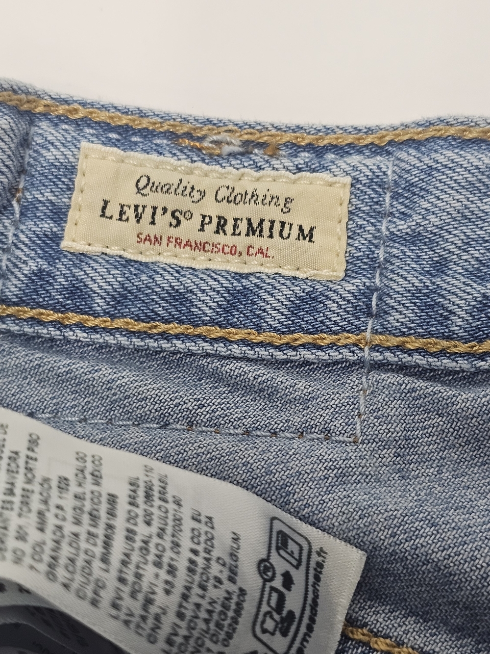 Levi's Premium Ribcage Straight Ankle Jeans Womens 24 Light Wash High Rise Retro - Picture 4 of 16